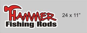 Boat Carpet Graphic 24" x 11" - Hammer Rods