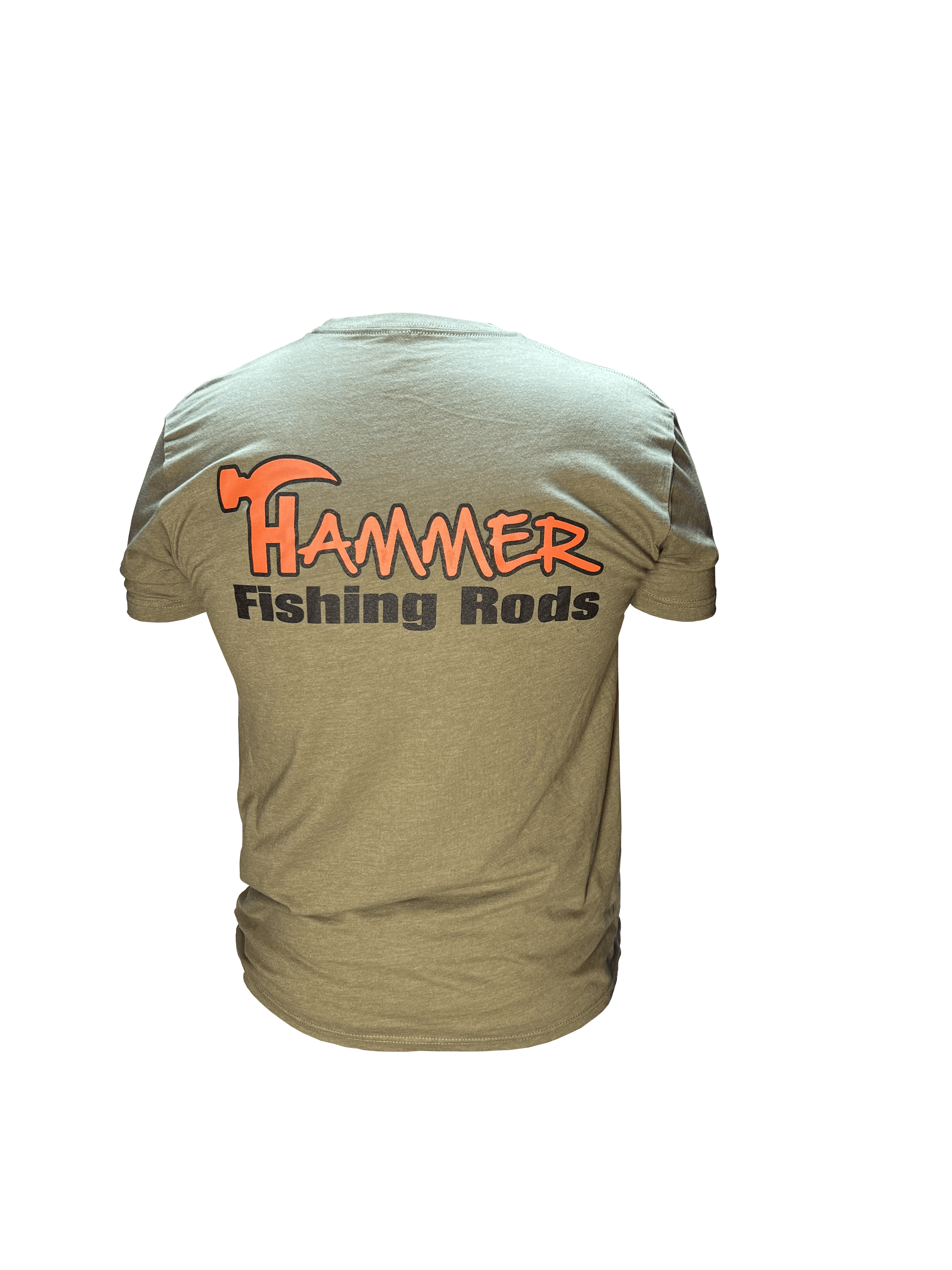 Next Level | Logo T-Shirt - Olive Drab/Orange - Hammer Rods